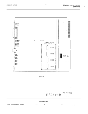 Page 539PRODUCT NOTICE-.STARPLUS DIGITAL SYSTEMS
SPPN0008 
-
:I
:1I
II
I
I
I
III0
‘J702
U802
u902
I
I
I
I
:
I
I
I
I
I
I
II
I
II
I
I
I
I
:
I
2831-20I
1
!I
t
Vcaavi Communications Systems
Page9of 13
.- --3. -_\- , 