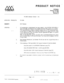 Page 524.
.Ix)c\;
VOi3AVIPRODUCT NOTICE 
-
SPPN002S
Starplus PC-CBA
May 8,1996Revision A
AFFECTED PRODUCTS:
SUBJECT:
UPDATES:
1‘ .
- -
7-.
3.
I-.PC-DBA Software Version 1 
.OcPC-CBA
S/w Release
CO senderization 
enabie/disabie has been added in ihe SYSTEM FEATURES II
area of 
PC-DBA. This feature is oniy available with KSU SMI versions 3.3 or greater.
This 
feature provides a ineans :o force the sysiem into a DTtiF senderized mcde.In 
:hls mode; the qstem Wiil orovide false dialtone to the starion user and...