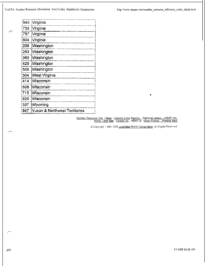 Page 512,,.-..
of8Number Resource Info 
- News - Industry Links Reports - Planning Letters - NAN? InfoHome - Salvlao - Contact Us - About Us j  Show Frames - Printina Web
h:: Copyghi i Wb’- 1999 Lockheeci Martin Corpcraticn. Al! Rights Reszrved
3!‘1 o/99 1045 AM 