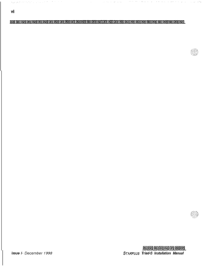 Page 330issue I- December 1998
l5lll5lll5lll5lils;rll5llGil~
STARPLUS Triad-S Installation Manual 