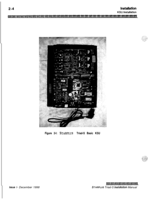 Page 338issue I- December 1998
Figure 2-l: STARPLUS Triad-S Basic KSU
klll5llmlinlml~ll5ll~~
STARPLUS Triad-S hstallation Manual 