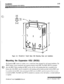 Page 339Figure 2-2: STARPLWS Triad-S Basic KSU Mounting Holes and Installation
Mounting the Expansion KSU (EKSU)
The Expansion KSU consists of a plastic cover, a metal base frame designed for wall mount installation. The
EKSIJ contains a power transformer and expansion interface board (EIB). The EKSU MUST be mounted
above the BKSU. Before installing the BKSU on the wall, the wall mounting plate that is assembled in the
bottom side of the EKSU, must be extended for wall mounting and the fastener provided with the...