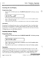 Page 462 I2-40System Parameters Programming
Programmable Flash Rates
Incoming CO Line Ringing
Programming Steps_.,cT:.ze>;p:.>:q I>
1Press the INC CO RING flexible button (FLASH 07. button #I). The following message“?‘..-L..-
displays:
INC CO RING00-28
RED 480 IPM FLUTTER
zEnter a 2-digit value on the dial pad to correspond to one of the 29 available options.
Refer to the flash rate table.
3Press HOLD to save the entry. A confirmation tone is heard and the display updates.
Description
The Incoming CO Line...