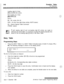 Page 624 I
9-8Exception Tables
Toll RestrictionLeading digit [I]: Enter
[BB] [I] [DDD] {S} and/or,
Non-Leading [I]: Enter
WI PW PI
Where:
BB = Bin number (Bin 20)DDD = Do Not Care digit (three entries, MUTE button)
{S} = Search Special Table Command
(TRANS button)
If both leading digit [I] and non-leading digit 
[I] entries are made to
reference the same table, it is necessary to place the leading digit 
[I] entry
ahead of the non-leading digit 
[I] entry in the Allow Table.
Deny Table
Programming Steps
1Press...