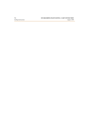 Page 677-2 ESTABLISHING/MAINTAINING A VoIP CONNECTION
Calling InstructionsAugust 1999 