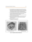 Page 44Wa ll Moun ti ng the D i gi t al Key Tel epho ne 2 - 27
5. Turn th e tele phone over a nd unp lug the lin e cord. If the cord is not
p lugg ed into the w all jack as sem bly, reroute the line cord throug h the
access channel on the top of the telephone. If the line cord is plugged
into the wall jack assembly, run the line cord through the ho le
p rovide d and plug it into the conne ctor on the back of the te le phone.
6. Line up the hooks on the top and bottom of the wall mount bracket
s o they can e nga...