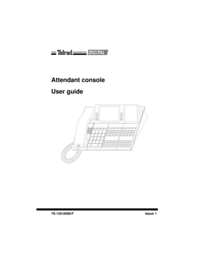 Page 1Attendant console
User guide
79-120-0006/F Issue 1 