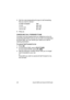 Page 3528 Avanti 3020 and Avanti 3015D sets
5. Dial the code designating the type of call forwarding 
that you want to cancel:
6. Hang up.
CANCELING CALL FORWARD TO ME
If another set has programmed your telephone set as its 
forwarding destination and you do not wish to be disturbed 
by those calls, you can cancel your status as a call for-
warding destination.
To cancel Call Forward to me
1. Press [#]
.
2. On the Avanti 3020, press 
{FLW TO ME}.
On the Avanti 3015D, press 
{FL 2ME}.
3. Dial the extension...