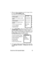 Page 37Executive set with expanded display 35
1. When you hear a message you want to copy or trans-
fer, press
 {COPY/SEND} or [5]; 
you receive the COPY/SEND Menu: 
2.  Press
 {COPY MSG} or [1] and the mailbox number, or 
{TRANSF MSG} or [2] and the mailbox number, to 
copy or transfer the messa
ge to a single mailbox. Simi-
larly, to copy or transfer messa
ges to mailbox groups, 
dial [3] or [4] and enter the 
group number. 
The ANNOTATION Menu is now displayed:
3. If you want to attach an annotation, see the...