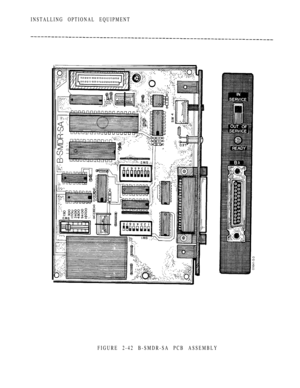 Page 128INSTALLING OPTIONAL EQUIPMENT
FIGURE 2-42 B-SMDR-SA PCB ASSEMBLY 