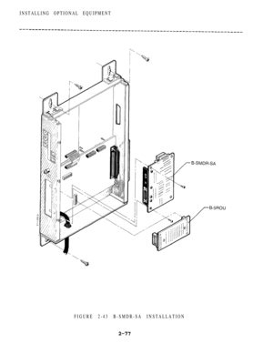 Page 129INSTALLING OPTIONAL EQUIPMENT
FIGURE 2-43 B-SMDR-SA INSTALLATION 