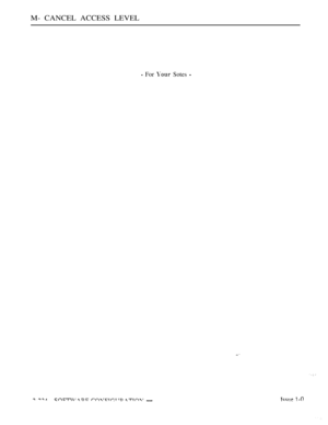 Page 514M- CANCEL ACCESS LEVEL
 For  Sotes 
 
    