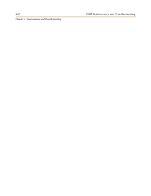 Page 1344-32 VOIP Maintenance and Troubleshooting
Chapter 4 - Maintenance and Troubleshooting 