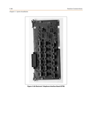 Page 823-48Station Connections
Chapter 3 - System Installation
Figure 3-28: Electronic Telephone Interface Board (ETIB) 