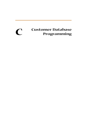 Page 320C
Customer Database
Programming 