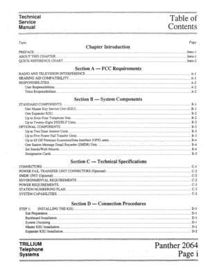 Page 2Technical 
Service 
Manual Table of 
Contents 
:: :::::::::::::: :::: :::: y.:.; :::::::::::::::::: ::::::: ::::::::::::: :::::: ::::::::::::::::::::: :‘.:::::::::::: y:::::-:::::: . . . . . . , . . . . . . . . . . . . . . . . . . . , . . . . . . . . . . . . . . . . . . . . . . . . . . . ,, . . . . . . . . . . . . . . . . . . . . . . . . . . . . . . . . . . . . . . . . . . . . . . . . . . . . . . . . . . . . . . . . . . . . . . . . . ................ ...,. 
. . . . . . . . . . . . . . , . . . . . . . . ....
