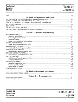 Page 4Technical 
Service 
Manual Table of 
Contents ::::::::::::::::::: j: ::::,::: ~ ::::::::::::::::::::: i ~~~~.~“..“.......... _...- . . . . . . . . . . . . . . . . . . . . . . . . . . . . . . . . . . . . . . - . . . . . . . . . . . . . . . . . . . . . . . . . . . . . . . . . . . . . . . . . . . . . . . . . . . -...- . . . . . . . . . . . . . . . . . . ..-................ _ . . . ..__....__..._...~..~.~..~~~~~~~~.~~. _ __.. I . .._....__. 
. . . . . . . . . . . . . . . . . . . . . ..~........................