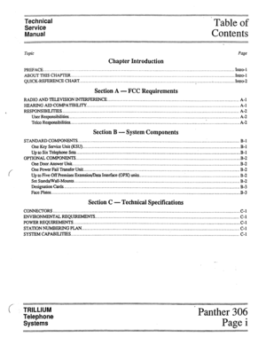 Page 9. . . . . . . . . . . . . . . . . . . . . .~.. 
f 
Technical 
Service 
Manual Table of 
Contents 
. . . . . . . . . . . . . . . . . . . . . . . . . . . . . . . . . . . . . . . . . . . . . . . . . . . . . . . . . . . . . . . . . . . . . . . . . . . . . . . . . . ” . . . . . . . . . . . . . . . . . . . . . . . . . . . . . . . . . . . . . . . ........... -- ....... - ............................................................................................................................., 
. . . . . . ....