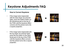 Page 40Keystone Adjustments FAQ
38
How to Correct Keystone
• If the image looks trapezoidal 
with the base larger (as pictured 
right), press the bottom button on 
the directional pad on the top of 
the P300 until the keystone effect 
corrects and the picture turns into 
a square projection.
• If the image looks trapezoidal with 
the top larger (as pictured right), 
press the top button on the direc-
tional pad on the top of the P300 
until the keystone effect corrects 
and the picture turns into a square...