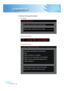 Page 34English
34
Appendices
Problem: Message Reminders
4 Fan failed: 
4 Replacing the lamp:  
 
 4 Temperature Error:   