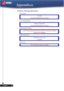 Page 34Appendices
Problem: Message Reminders
Fan failed: 
Over temperature:  
Replacing the lamp:
Password error :  
Time out:  
34
English ...
Appendices




 