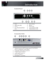 Page 77English
Introduction
 Control Panel
1. Enter
2. Menu (On/Off)
3. Power
4. Four Directional Select 
Keys
123
89765
4
 Connection Ports
1. VGA-In Connector (PC Analog signal/SCART RGB/
HDTV/Component Video Input)
2. Composite Video Input Connector
3. S-Video Input Connector
4. Audio Input Connector
5. Service Connector 
6. KensingtonTM Lock Port
43256
5. Source Select
6. Resync
7. Power LED 
8. Lamp Indicator LED
9. Temp Indicator LED
1  