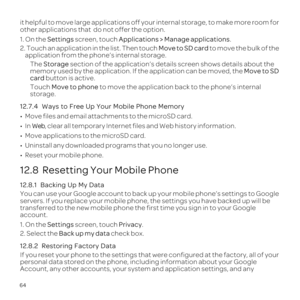 Page 6864
it help in
other applications that  d
1.Settings screen, tA.
2. Mo to move the 
app
The Storage 
memory used bMo
card b
Touch Mo to mov
storage.
1
