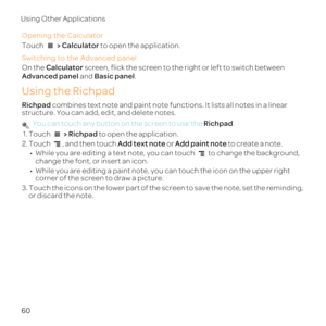 Page 6560
Using Other 
Ope
Touch  >  t
Swi
On the Ca s
Adv and Basic panel.
Using the Rich
Ri c
structure. You c
 YRi.
1. T > Ri to o
2. T, and then tAdd text  or Ad to
