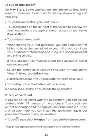 Page 4643
T
\(1\)
On
Pla, some applica
some of them ar
inst
009A0016 T
009A0016 T
f
if y
009A0016 T
009A0016 W
billing t
y
and billing service.
009A0016 If 
one t
009A0016 Select the T
WB key
009A0016 Mark the checkbo
009A0016 T
W
T
If y
a r
will not be char
change y
y
009A0016 T
 and select M f
\(1\) Google Paid applications may not be available to users in some countries. 