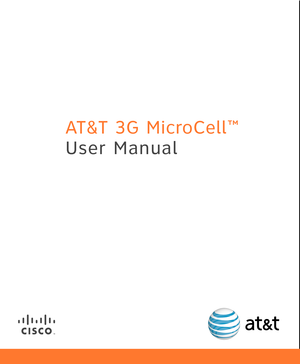 Page 1AT&T 3G MicroCell™
User Manual 