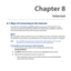 Page 163
Chapter 8   
Internet
8.1 Ways of Connecting to the Internet
Your device’s networking capabilities allow you to access the Internet or your corporate network through Wi-Fi, GPRS/G (or EDGE when available), or dial-up.  You can also add and set up a VPN or proxy connection.
Wi-FiWi-Fi provides wireless Internet access over distances of up to 100 meters (00 feet).  To use Wi-Fi on your device, you need access to a wireless access point or “hotspot”.
Note  The availability and range of your...