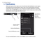 Page 36
6 Getting Started

1.7  Notifications
When you tap any of the status icons in the title bar, the Notifications screen opens and displays the remaining battery status, time count showing data connection usage (if your data connection is on), and all your pending notifications including missed calls, new SMS/MMS messages, and more. Touch a status icon or item on the Notifications screen to open the related screen.
Close the Notifications screen.
Dismiss all notifications.
Open the related screen or...