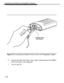 Page 35Installing and Setting Up PassageWay Solution
Figure 2-4. Connecting the Modular Phone Cord to the PassageWay Adapter
6.Connect the other end of the 7-foot, 2-pair, modular phone cord (D4BU)
to the Line jack on your telephone.
7.Turn on your PC.
2-10 