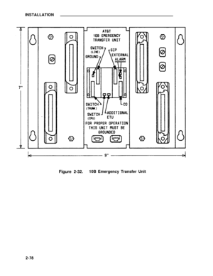 Page 103INSTALLATION
Figure 2-32.10B Emergency Transfer Unit
2-78 