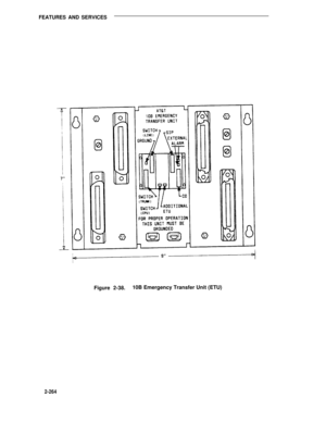 Page 296FEATURES AND SERVICES
Figure 2-38.10B Emergency Transfer Unit (ETU)
2-264 