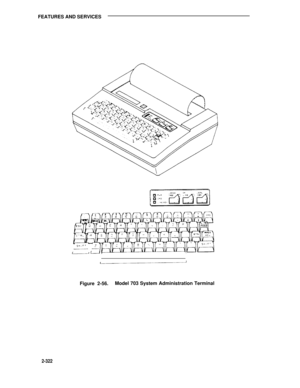 Page 358FEATURES AND SERVICES
Figure 2-56.Model 703 System Administration Terminal
2-322 