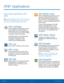 Page 47 
  
 
AT&T Applications
 
Enjoy these applications from 
AT&T. 
Note : Certain applications require a data plan or paid 
subscription. Visit att.com to learn more, or contact 
your service provider for additional information. 
AT&T FamilyMap 
AT&T FamilyMap provides peace of mind 
by being able to conveniently locate a 
family member from your wireless device 
or PC and know that your family’s location 
information is secure and private. 
FamilyMap requires a paid subscription. 
Visit att.com/familymap...