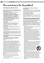 Page 118Para comenzar
2
 Precauciones De Seguridad 