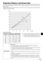 Page 15E-15
Please use the following diagrams to determine the screen display size and the type of screen required for any given
projector location.
Projection distances that will be in focus will be 1.3 m (4.3 feet) to 11.3 m (37.0 feet) from the front of the lens. Please
arrange the setup within this range.
Setup Location
•Do not place the projector in locations that will reach high temperatures or low temperatures.
Operation ambient temperature: 0°C (32°F) to 35°C (95°F)
•Set the screen so that it is not...