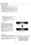 Page 2019
3
Basic operation
Caution on handling the PIN code
If you forget your PIN code, the projector
can no longer be started. Take a special
care in setting a new PIN code; write
down the number in a column on page 59
of this manual and keep it at hand. Should
the PIN code be missing or forgotten,
consult your dealer or service center.
Turning on the projector
1Complete peripheral connections (with a computer, VCR, etc.) before
turning on the projector.
2Connect the projector’s AC power cord into an AC...