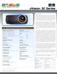 Page 1INPUT / OUTPUT CAPABILITIES
Brightness (±10%) / Contrast (full on/off)1080p XC - 2,900 ANSI / 