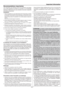 Page 5E-5
Important Information
Ne pas introduire d’objets métalliques tels qu’un fil ou un tournevis dans
le projecteur. Si quelque-chose doit tomber dans le projecteur, le
débrancher immédiatement et faire enlever l’objet par un technicien
agréé.
3. Ne pas poser de liquides sur le dessus du projecteur.
4. Lors de l’utilisation d’un câble LAN:
Pour votre sécurité, ne raccordez pas au connecteur pour périphérique
externe de câble pouvant avoir une tension excessive.
5.  Précautions se rapportant à la...