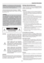 Page 6E-6
ACHTUNG
GEFAHR DURCH ELEKTRISCHEN
SCHLAG NICHT ÖFFNEN
Important Information
Achtung: Um die Netzspannung komplett abzuschalten,
stellen Sie sicher, daß der Netzstecker aus der Netzsteckdose
gezogen wurde. Die Netzsteckdose sollte so nahe als möglich
vom Gerät entfernt und leicht zugänglich sein.
3. Maschinenlärminformations-Verodnung - 3.GPSGV,
Der höchste Schalldruckpegel beträgt 70 dB(A) oder weniger
gemäß EN ISO 7779.
WARNUNG
ZUR VERMEIDUNG VON FEUER UND ELEKTRISCHEN
SCHLÄGEN DARF DAS GERÄT WEDER...