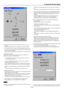 Page 58E-58
(4) Perform blending correction for the Right hand edge of the  Left
projector.
Use E to adjust the blend of the left projector and press ENTER.
• To change the number of pixels in the superimposed area, input the
same value as used in (3) above using the Remote Control numeric
buttons, then press ENTER.
This value can also be adjusted using F
 or E, on the remote control.
- Adjusting the lens shift
Fine position adjustment of the images projected is allowed. This
adjustment is saved as Ref. Adjust...