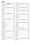 Page 86E-86
INDEX
NUMBER
3D Reform .......................................................................... E-55
3D Sequence Set Select .................................................... E-61
3D Y/C  Separation ............................................................. E-52
A
Adjust (Source) .................................................................. E-51
Advanced ........................................................................... E-62
Advanced Menu...