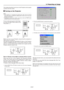 Page 31E-31
3. Projecting an Image
This chapter describes how to turn on the Projector and to project
a picture onto the screen.
1 Turning on the Projector
NOTE:
• When plugging in or unplugging the supplied power cable, make sure that the
main power switch is pushed to the off[O] position. Failure to do so may cause
damage to the Projector.
• The Projector has two power switches: main power switch and POWER button
(POWER ON and OFF on the remote control)
To turn on the main power to the Projec-
tor, press the...