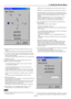 Page 59E-59
(4) Perform blending correction for the Right hand edge of the  Left
projector.
Use E to adjust the blend of the left projector and press ENTER.
• To change the number of pixels in the superimposed area, input the
same value as used in (3) above using the Remote Control numeric
buttons, then press ENTER.
This value can also be adjusted using F
 or E, on the remote control.
- Adjusting the lens shift
Fine position adjustment of the images projected is allowed. This
adjustment is saved as Ref. Adjust...