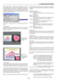 Page 68E-68
When [Image Mode] is selected from [Projector Options], the
choices [Seamless / 2 Images / Off] are displayed.  Selecting
[2 Images] enables mode choice, and therefore select [Side-by-
side] or [Picture-in-Picture].  After selecting the desired mode,
click [OK].  Switching input video signals between left and right
slots will display two images.
If “2 Images” is selected, the lens memory feature becomes dis-
abled.
- Display modes
The following examples are display modes.  the main image re-
ferred...