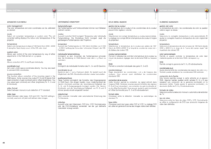 Page 48
englishdeutschfrancaisespañol
48

ADVANCED SUB MENU
color managementThe  color  temperature  and  color  coordinates  can  be  calibrated as desired.
modeSelect  not  corrected,  temperature  or  custom  color.  The  not corrected  setting  displays  the  native  color  temeperature  of  the projector.
temperatureSelect color temperature in steps of 100 Kelvin from 3200 – 9200 K along the ‘black body curve’ of the CIE color chart. 
custom color Allows  user  control  of  the  color  temperature  by  way...