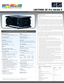 Page 1Specifications subject to change without notice   DP V1.0 02/09   ©2009 Digital Projection, Inc.™DLP, Digital Light Processing and DMD are trademarks of Texas Instruments, Inc.
LIGHTNING 3D Pro Series II
Overview
PERFORMANCE SPECIFICATIONS
Brightness (±10%)40 isx+ 3D:  21,000 ANSI Lumens40 isx+ 3D Ultra Contrast:  8,000 ANSI Lumens
Contrast Ratio (±10%)40 isx+ 3D:  1800:140 isx+ 3D Ultra Contrast:  3500:1
Display Type3 x .95” Dark Chip DMD™ with Fast Transit Pixels for smooth greyscale and improved...